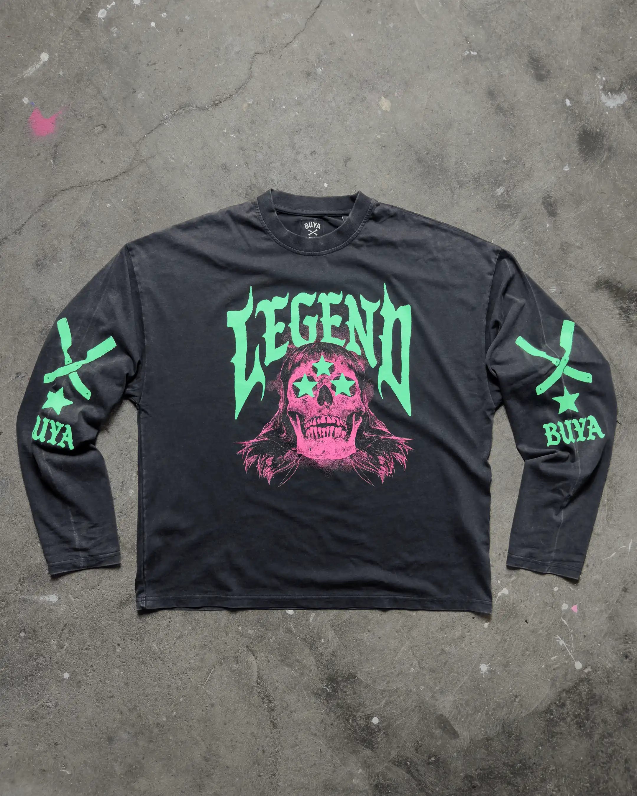 BUYA LEGEND Long Sleeve - Vintage Black