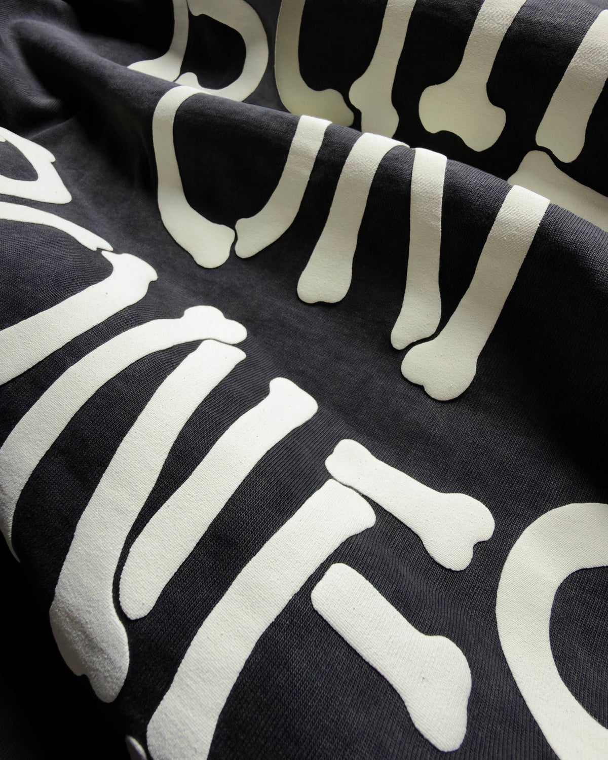 Built on Bones Boxy Hoodie – Vintage Black by BUYA BOUTIQUE