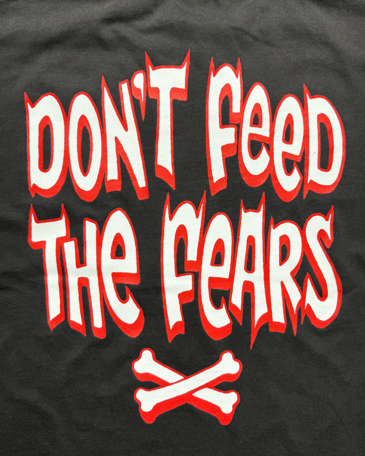 Don’t Feed the Fears Longsleeve – Vintage Black by BUYA BOUTIQUE