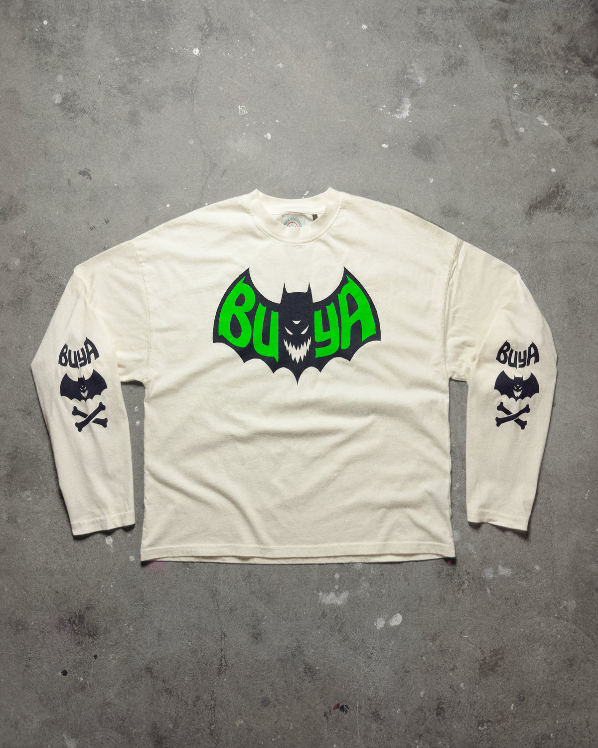 Don’t Feed the Fears Longsleeve – Natural White by BUYA BOUTIQUE