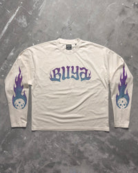 Up in Flames Long Sleeve Natural White
