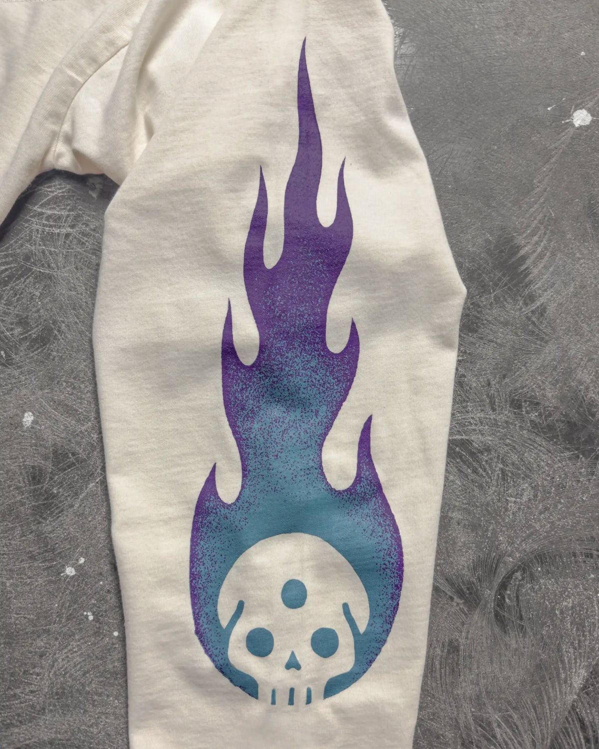 Up in Flames Long Sleeve Natural White